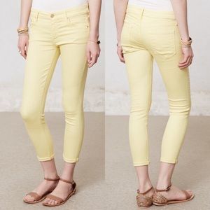 ‼️SOLD‼️. Mother the Looker Pop! Lemon Yellow Skinny Jeans